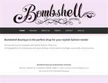Tablet Screenshot of bombshell-boutique.com